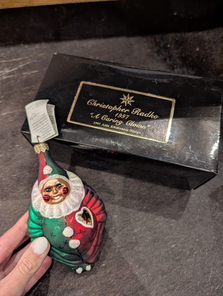 Christopher Radko A Caring Clown Ornament