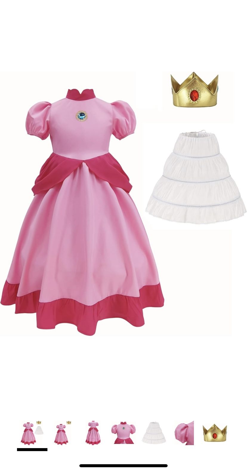 Super Mario Princess Peach & Rosalina Costumes