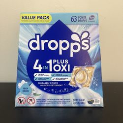 Dropps 4 In 1 Oxi Plus Biobased Power Laundry Detergent 63 CT