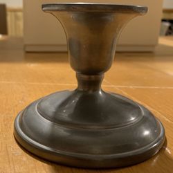 Pewter  Candle Holder, Vintage 