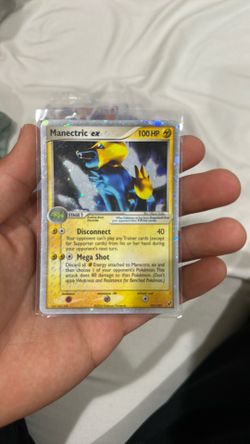 Vintage silver border Manectric 101/107 ex