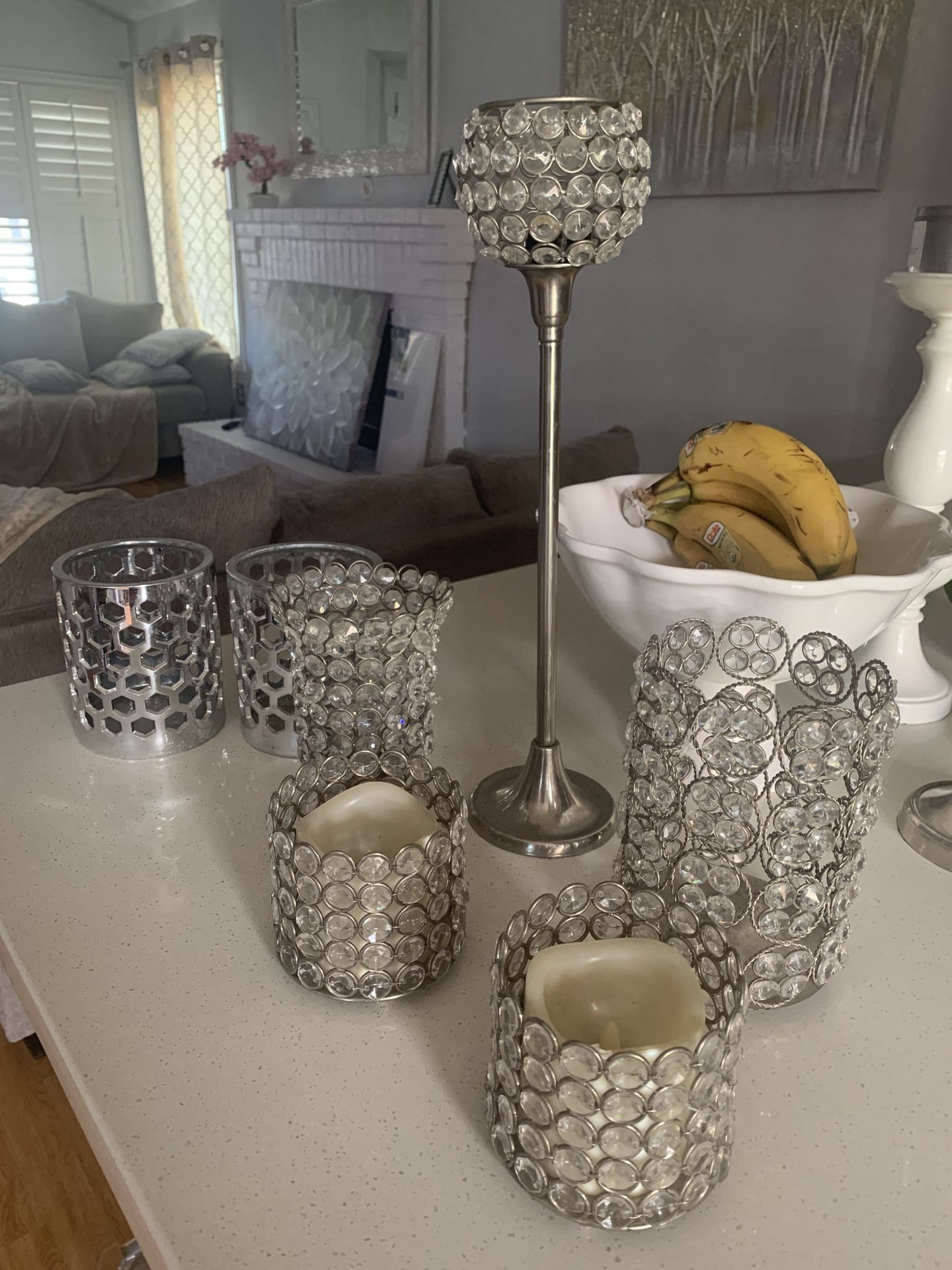 Candle holders and led light candle