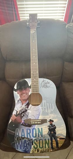Aaron Watson Signed Guitar