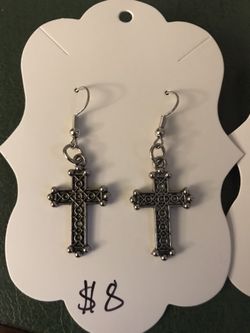 *Handmade* Cross Earrings+