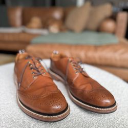 J. Crew Italian Leather Wingtip Derby Shoes - Men’s 11