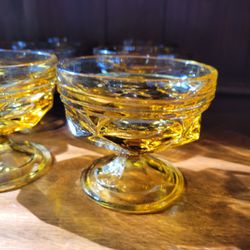 Vintage Anchor Hocking Sherbert Glasses - Set Of 6