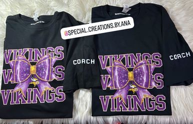 Vikings Coach Custom Made Shirts 💜 