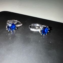 Blue Sterling Earrings