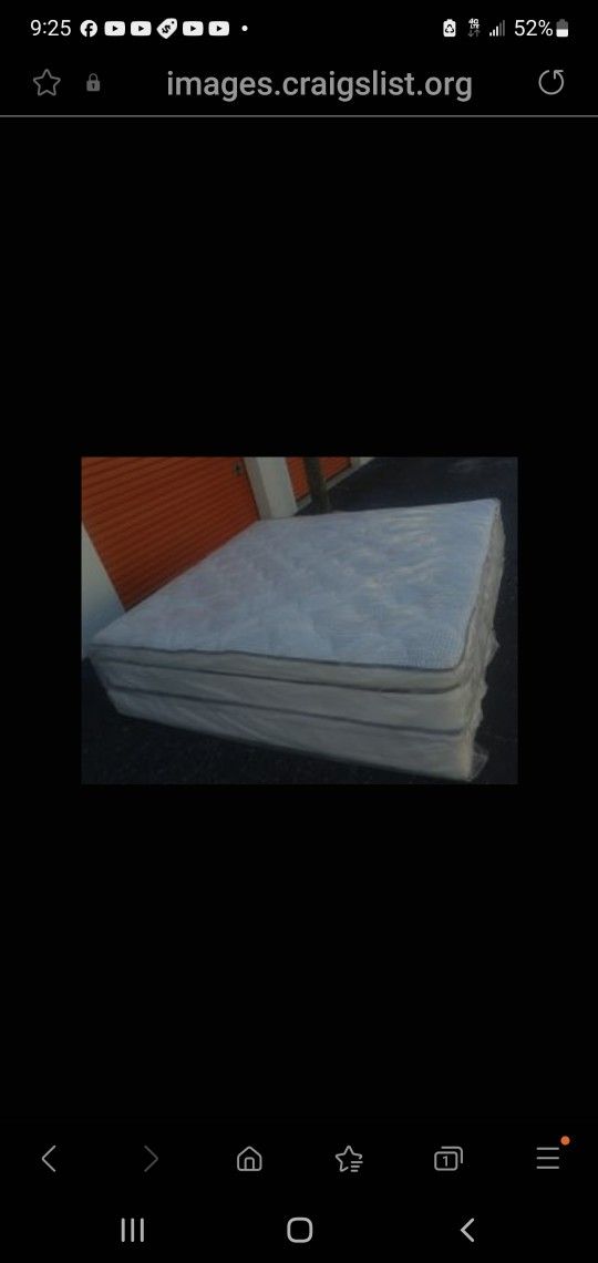 king size new thick pillow top bed can deliver