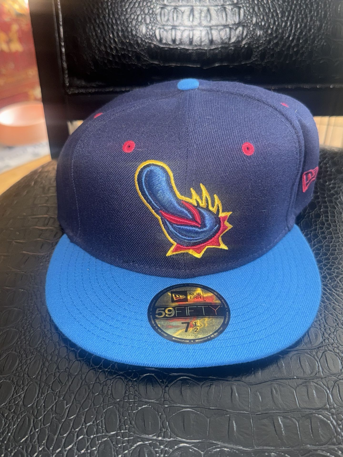 Men's New Era Navy/Blue Flying Chanclas de San Antonio 59fifty Size 7 1/2