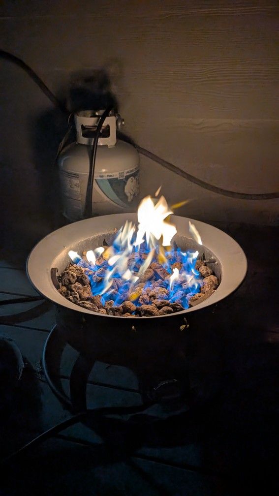 Fire Pit + Propane Tank Bundle