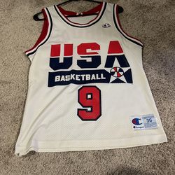 Michael Jordan Olympic Team, Usa Jersey Champion Size 36 Vintage From The 1990S