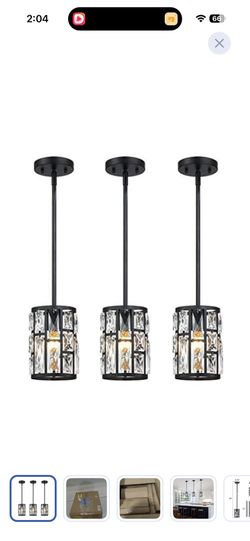 Matte Black Finish Hanging Lights