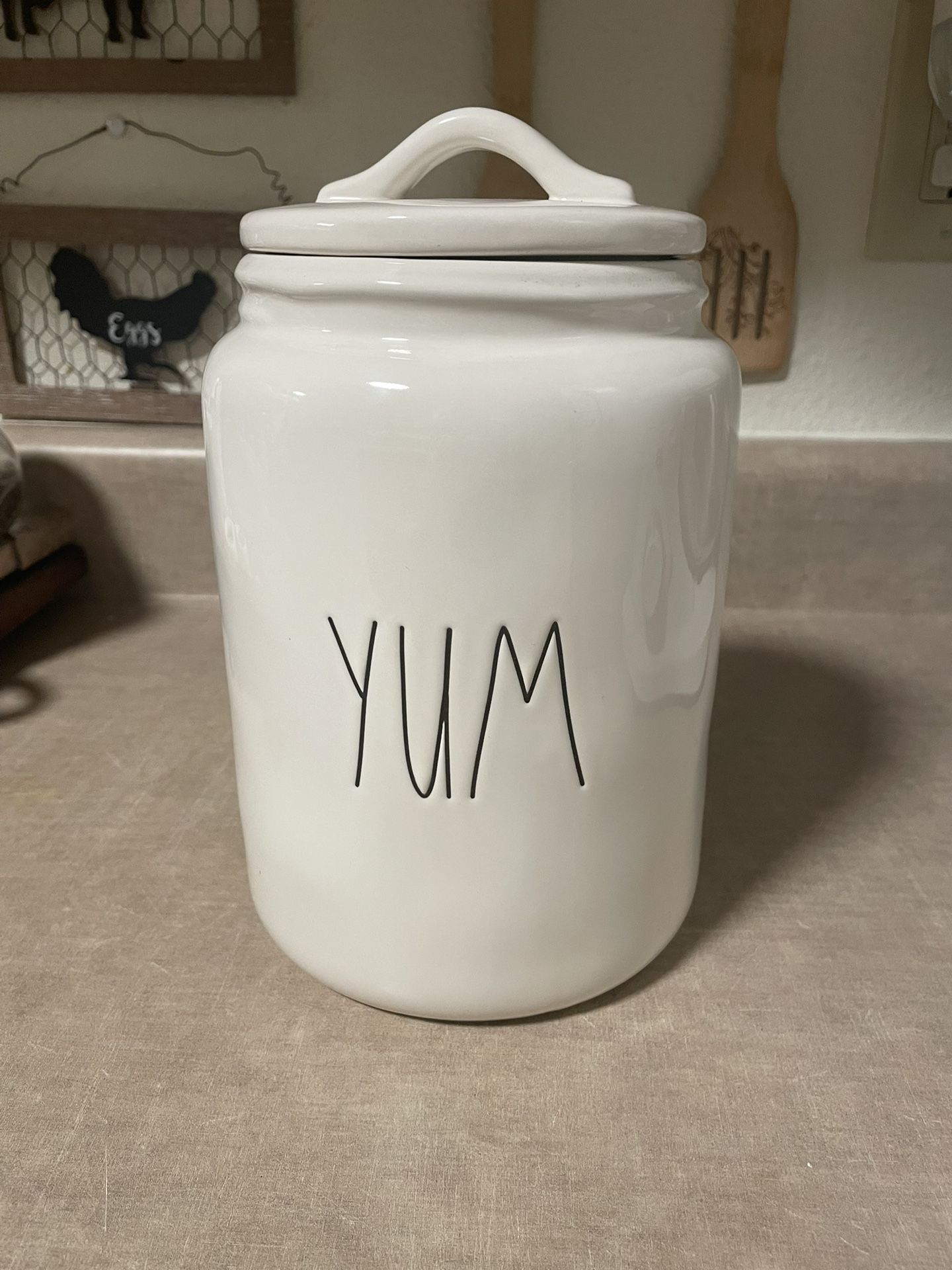 Rae Dunn Large “YUM” Canister