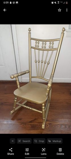 Victorian Era 'Lollipop' Child Rocking Chair