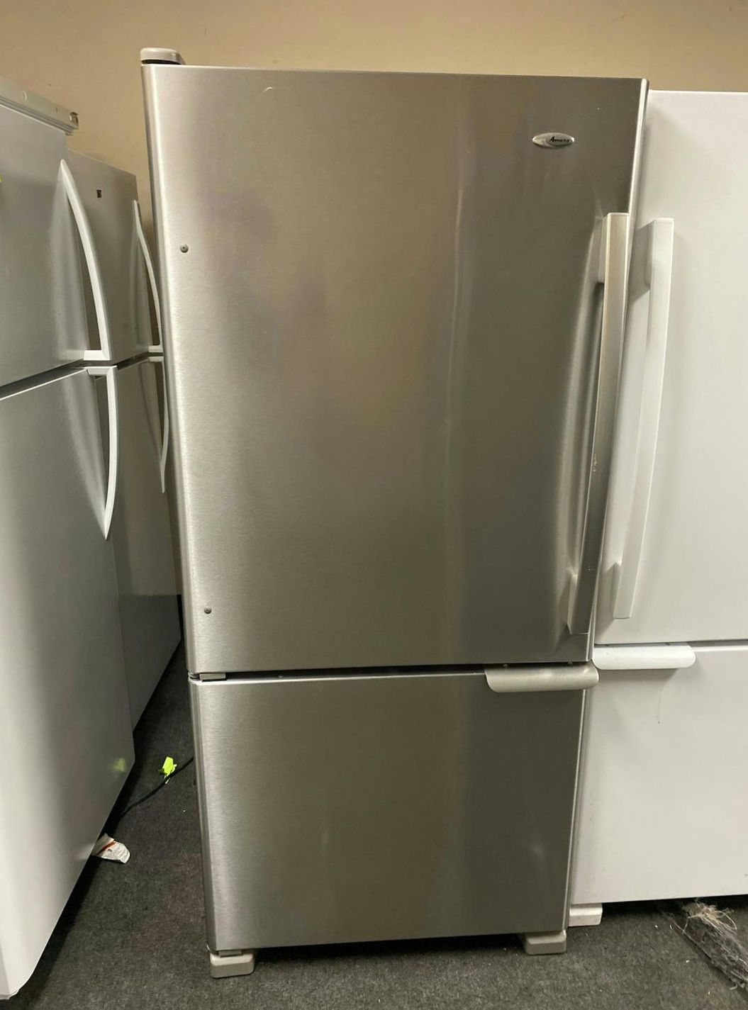 Amana Bottom Freezer Stainless Steel