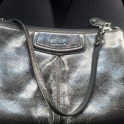 Coach GunMetal Metallic Wrislet