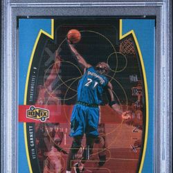 1998-99 UD Ionix #S22 Kevin Garnett RARE SKYONIX INSERT Card - GRADED PSA 9 MINT CONDITION!✨
