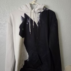 Black Cat Hoodie Xl Women 