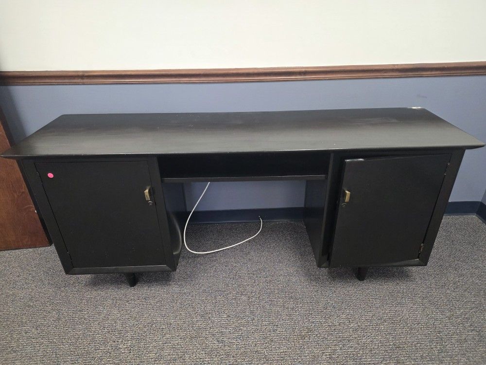 Black Desk With 2 Drawers Cabinets.. π₯π₯π₯