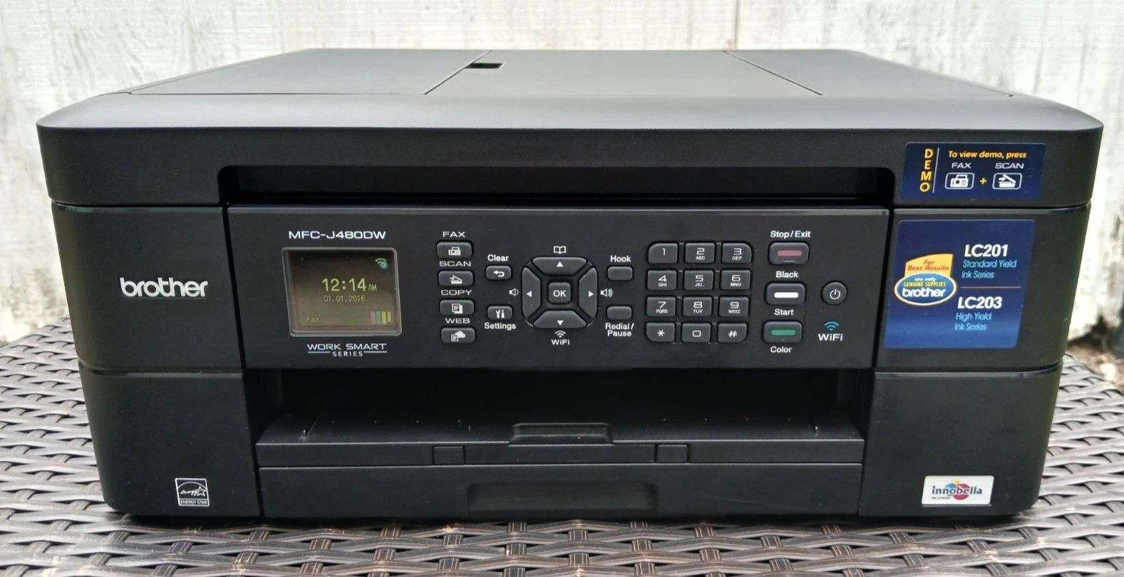 Brother MFC-J480DW InkJet ALll In One Printer Scanner Copier Works Great Need Ink