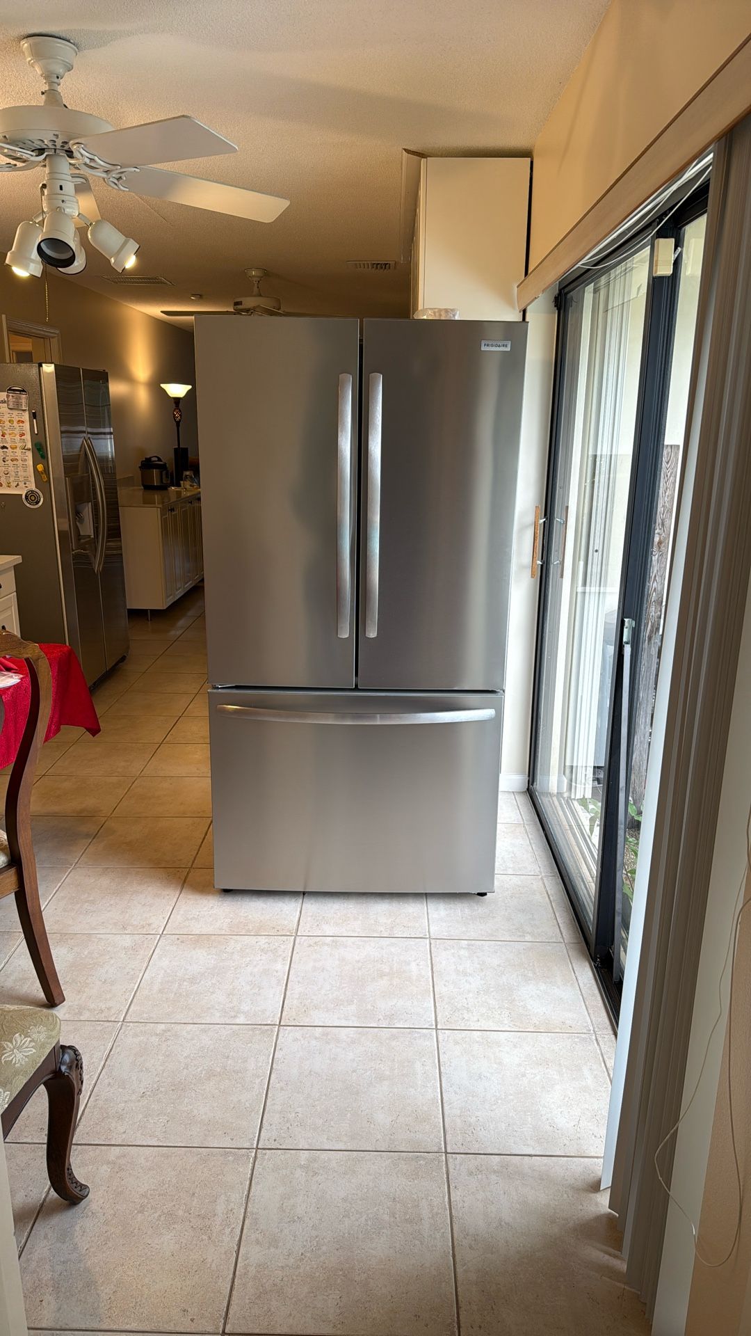 Like New - Frigidaire French Door Refrigerator - Date Of Manufacture June  2024