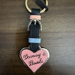 Dooney & Bourke Leather and Metal Purse Charm
