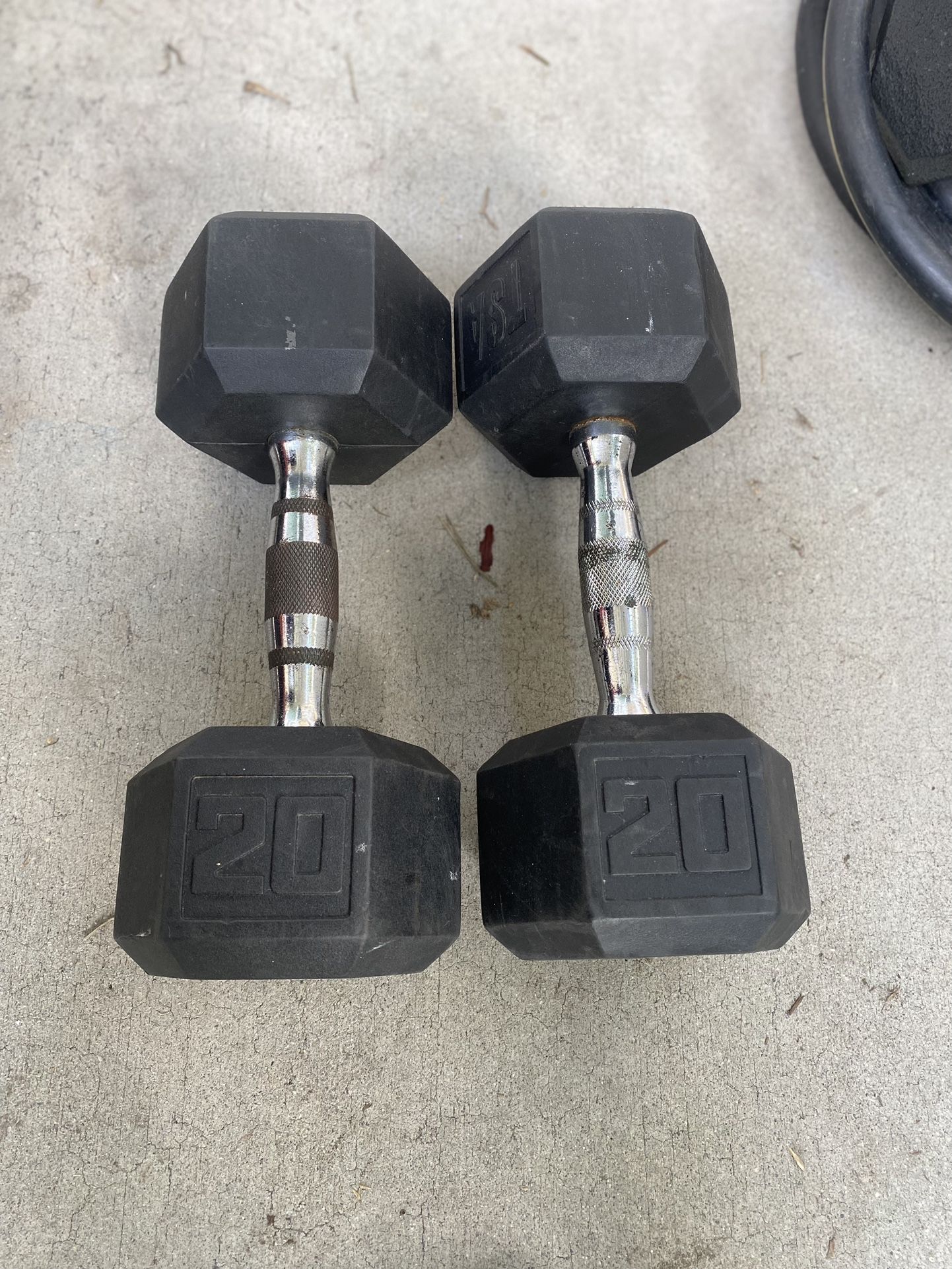 Pair Of 20 Lbs Dumbbell