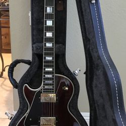 2002 Left Handed Les Paul Custom Burgundy