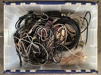 Various USB, Ethernet, Audio, Video, and Other Cables