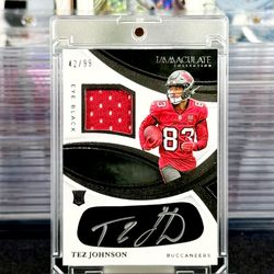2025 Panini Immaculate Tez Johnson #REBH-TJN Rookie Patch Autograph (RPA) /99