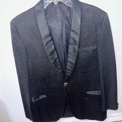 After Six Vintage 1950's Rudofker Tuxedo Mens jacket 40Short Midnight Paisley