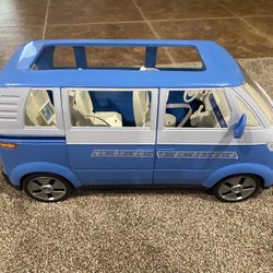 Barbie Volkswagon Blue Van Rare 2024 HTF Microbus