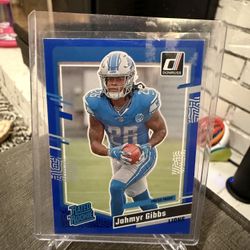 Jahmyr Gibbs Blue Press Proof Rated Rookie