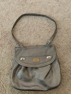 Pewter Leather shoulder bag by See by Chloé