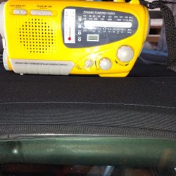 Portable Radio, Flashlight, Thermometer, Siren, Compass