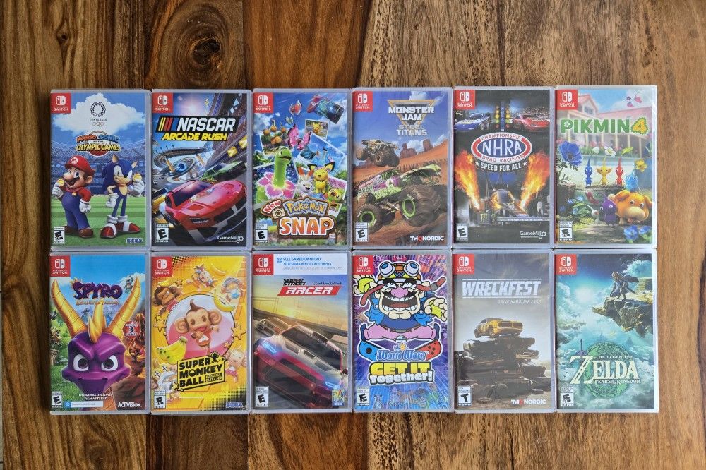 BRAND NEW GAMES FOR NINTENDO SWITCH III (SEALED, NO TRADES)