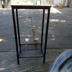 29" Wood And Metal Plant/ Display Stand