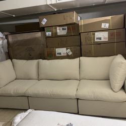 Cloud Couch Brand New ( Free Ottoman)