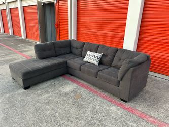 *FREE DELIVERY* Gray L Shaped Sectional Sofa