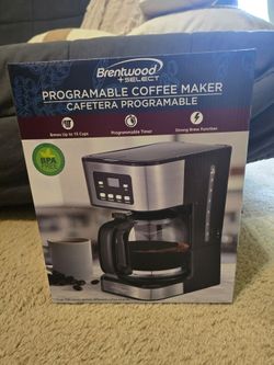Programmable Coffee Maker – Brews Up to 15 Cups