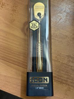 24 karat gold plated quarter inch drive ratchet