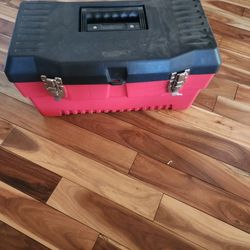 Red Plastic Tool Box