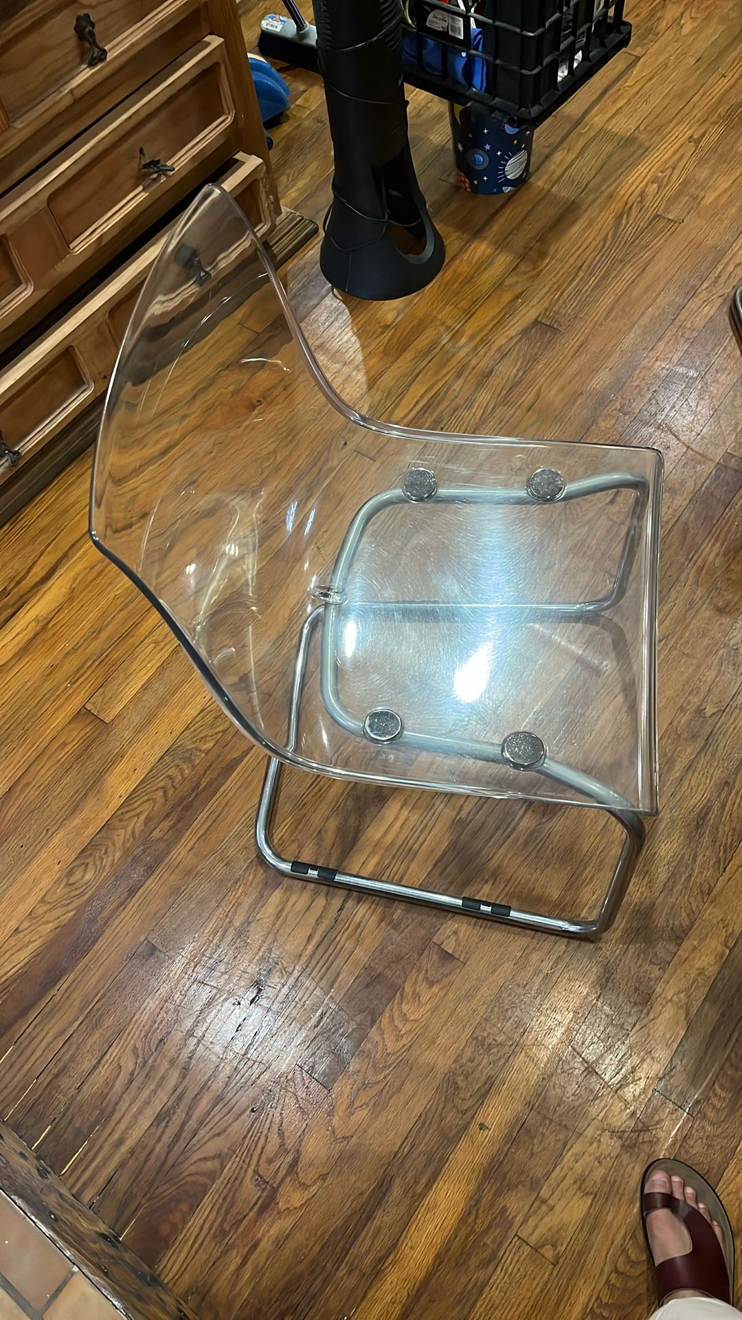 Chair Clear (TOBIAS) Chrome