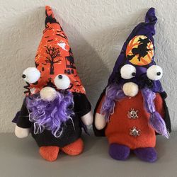 Halloween Gnomes Decorations, 2 Pcs Handmade Swedish Gnomes Plush