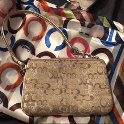 Coach mini wristlet