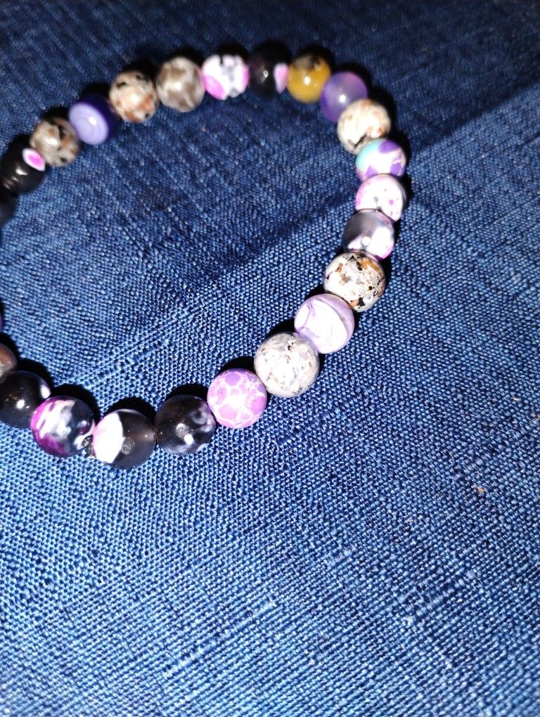 Real Stone 8mm Bead Bracelets