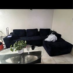 Black sectional couch