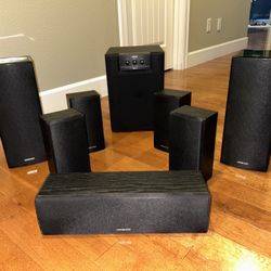 Onkyo Yamaha 7.1 channels speakers set