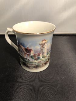 Lenox  Set of 2 Mug LightHouse & Bible Scripture Collection 8:12& Psalm 27:1